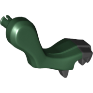 Creature Body Part, Dragon Arm, Right with Black Claws Pattern (Dark Green)
