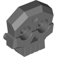 Skull 1 x 4 x 3 Relief with Two Pins (Dark Bluish Gray)