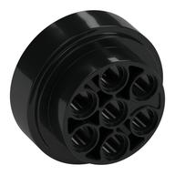 Wheel 31 x 15 Technic, 7 Pin Holes (Black)