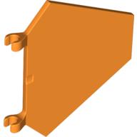 Flag 5 x 6 Hexagonal with C Clips (Orange)