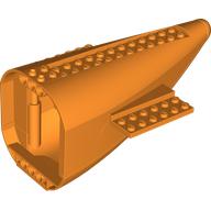 Aircraft Fuselage Curved Aft Section with Orange Base (White)