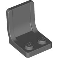 Seat / Chair 2 x 2 with Center Sprue Mark (Dark Bluish Gray)