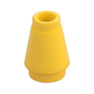 Cone 1 x 1 [Top Groove] (Yellow)