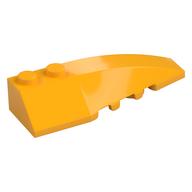 Brick Wedged, Curved 6 x 2 Right, Inner Ridges (Bright Light Orange)