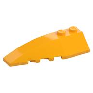 Brick Wedged, Curved 6 x 2 Left, Inner Ridges (Bright Light Orange)