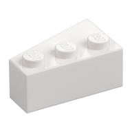 Brick Wedged, Angled 3 x 2 Right (White)