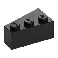 Brick Wedged, Angled 3 x 2 Right (Black)