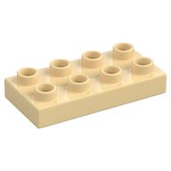 Duplo Plate 2 x 4 (Tan)