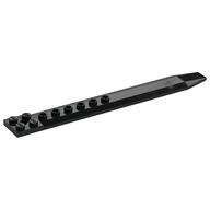 Plate Special 2 x 16 with Angled Side Extensions and Hole (Rotor Blade) (Black)