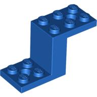 Bracket 5 x 2 x 2 1/3 with Holes, Smooth Bottom (Blue)