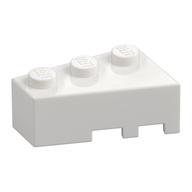 Brick Wedged, Angled 3 x 2 Left (White)