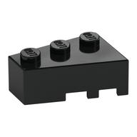 Brick Wedged, Angled 3 x 2 Left (Black)