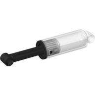 Technic Shock Absorber 10L Damped, No Spring [Complete Assembly] (Trans-Clear)