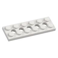 Technic Plate 2 x 6 [5 Holes] (White)