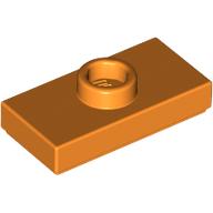 Plate Special 1 x 2 with 1 Stud with Groove (Jumper) (Orange)