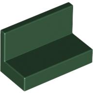 Panel 1 x 2 x 1 [Square Corners] (Dark Green)