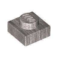 Plate 1 x 1 (Metallic Silver)