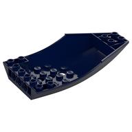 Brick Wedged, Curved Inverted 10 x 6 x 2 Cockpit (Dark Blue)