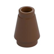 Cone 1 x 1 [Top Groove] (Reddish Brown)