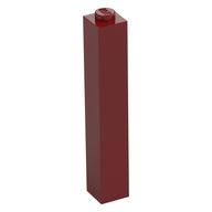 Brick 1 x 1 x 5 with Solid Stud (Dark Red)