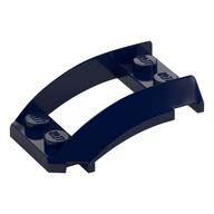 Wheel Arch, Curved Wedge 4 x 3 with 2 x 2 Opening and 4 Studs (Dark Blue)