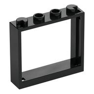 Window 1 x 4 x 3 without Shutter Tabs (Black)
