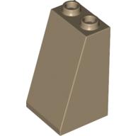 Brick Sloped 75° 2 x 2 x 3 [Hollow Studs] (Dark Tan)