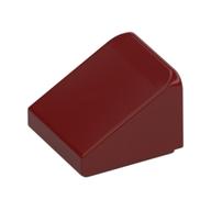 Brick Sloped 30° 1 x 1 x 2/3 (Cheese Slope) (Dark Red)
