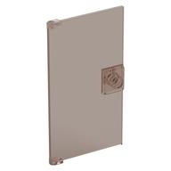 Door 1 x 4 x 6 Smooth with Square Handle Plinth (Trans-Brown)