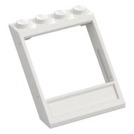 Window 4 x 4 x 3 Roof with Bottom Panel (White)