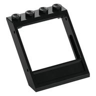 Window 4 x 4 x 3 Roof with Bottom Panel (Black)