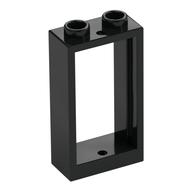 Window 1 x 2 x 3 Flat Front (Black)