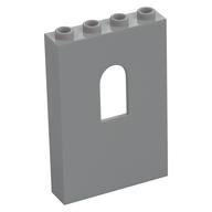 Panel 1 x 4 x 5 with Arched Window (Light Bluish Gray)