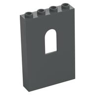 Panel 1 x 4 x 5 with Arched Window (Dark Bluish Gray)