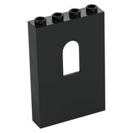 Panel 1 x 4 x 5 with Arched Window (Black)