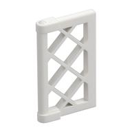 Window 1 x 2 x 3 Pane Latticed with Thick Corner Tabs (White)