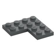 Plate 4 x 4 Corner (Dark Bluish Gray)
