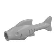 Animal, Fish [Hollow Stud Mouth] (Pearl Light Gray)