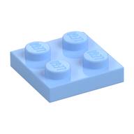 Plate 2 x 2 (Bright Light Blue)