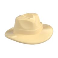 Hat Wide Brim, Outback Style with Wide Belt, Buckle (Fedora) (Tan)