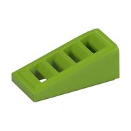 Brick Sloped 18° 2 x 1 x 2/3 with 4 Slots / Grate (Lime)