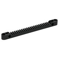 Technic Gear Rack 1 x 13 with Axle and Pin Holes (Black)