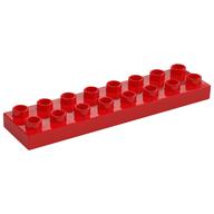 Duplo Plate 2 x 8 (Red)