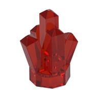 Rock 1 x 1 Crystal 5 Point (Trans-Red)