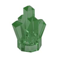 Rock 1 x 1 Crystal 5 Point (Trans-Green)