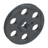 Technic Wedge Belt Wheel [aka Pulley] (Dark Bluish Gray)