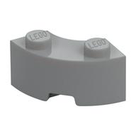 Brick Round Corner 2 x 2 Macaroni with Stud Notch and Reinforced Underside [New Style] (Light Bluish Gray)