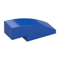Brick Curved 3 x 1 No Studs (Blue)