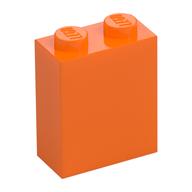 Brick 1 x 2 x 2 with Inside Stud Holder (Orange)