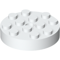 Turntable 4 x 4 Top, Locking (White)